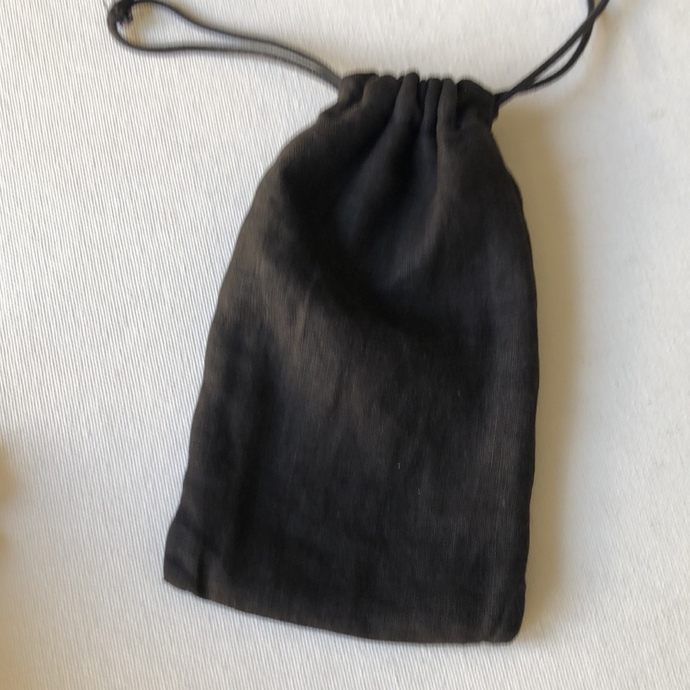 Chanel Black Drawstring Pouch For Sunglasses Or S… - image 2